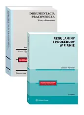 PAKIET: Dokumentacja pracownicza. Wzory. Komentarze + Regulaminy i procedury w firmie PAKIET: Dokumentacja pracownicza. Wzory. Komentarze + Regulaminy i procedury w firmie